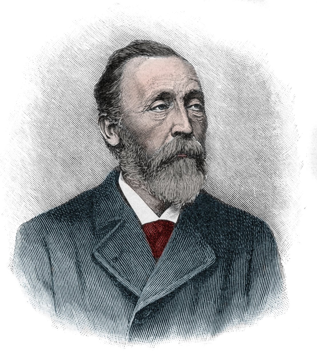 Portræt af Heinrich von Stephan (1831-1897), en generalpostdirektør for det tyske imperium, der omorganiserede det tyske postvæsen af Unknown artist