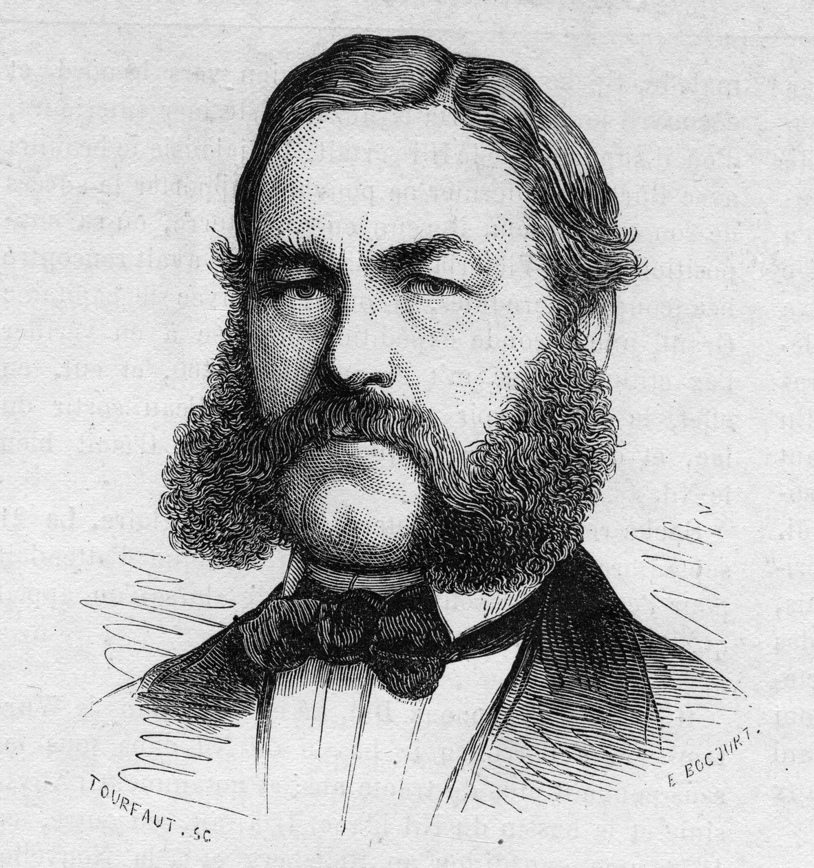 Portræt af Henri (Heinrich) Barth tysk rejsende og opdagelsesrejsende 1821-1865. af Unknown artist