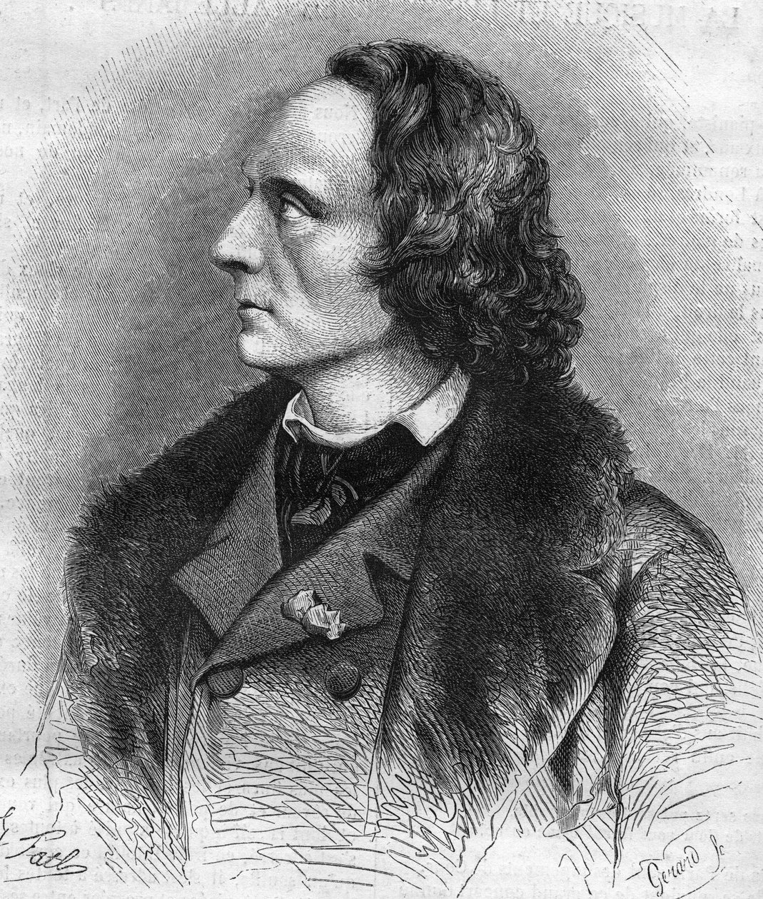 Portræt af Henri Litolff (1818-1891), fransk pianist og komponist. af Unknown artist