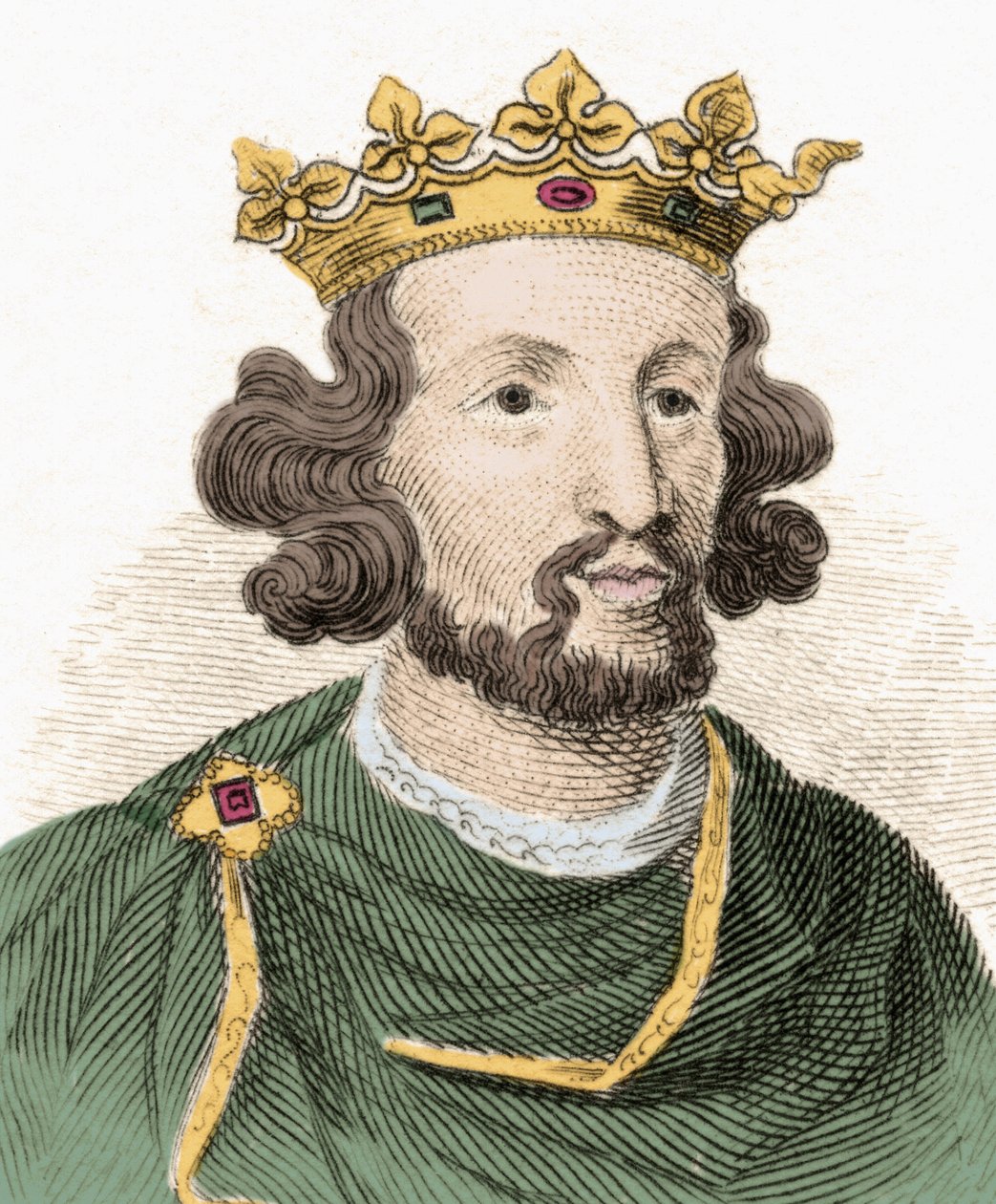 Portræt af Henry III Plantagenet (1207-1272), konge af England. af Unknown artist