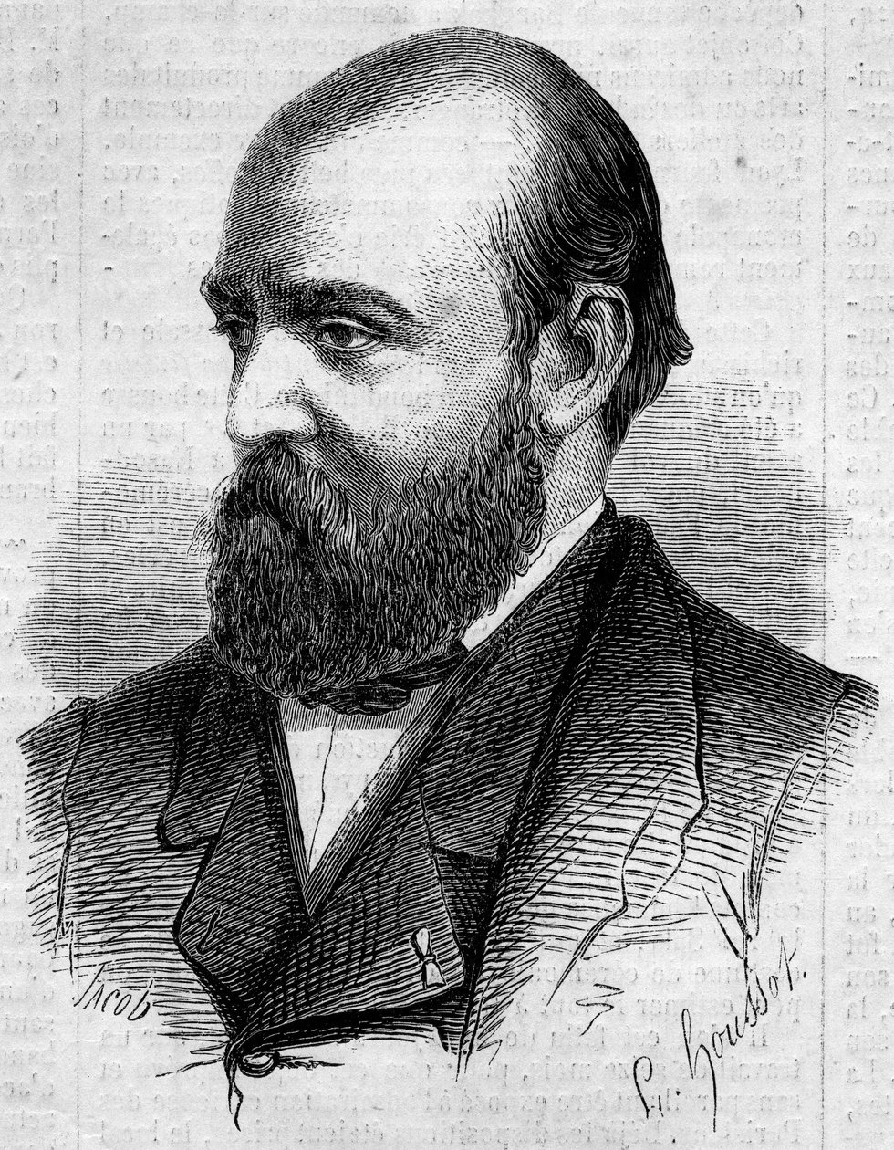 Portræt af Henry Murger (1822-1861), fransk forfatter. Indgravering i "" Le Monde Illustré"" nr. 199 af 2. februar 1861. af Unknown artist