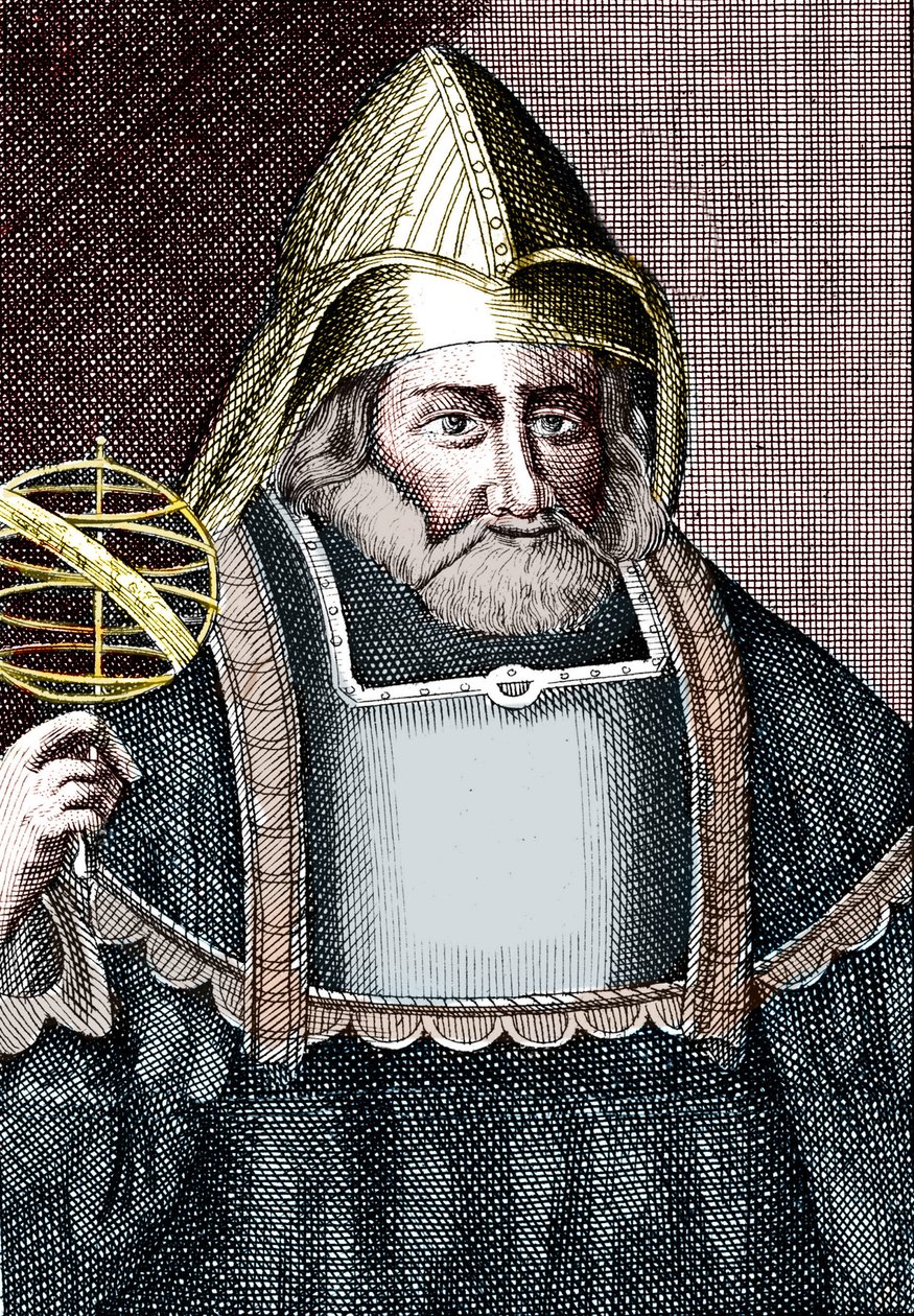 Portræt af Hermes Trimegiste (Trismegistus). af Unknown artist