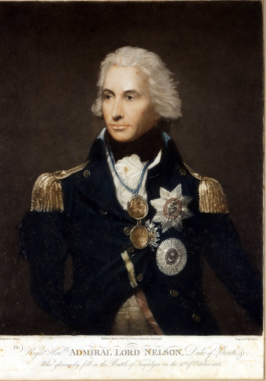 Portræt af Horatio Nelson (1758-1805), engelsk admiral. af Unknown artist