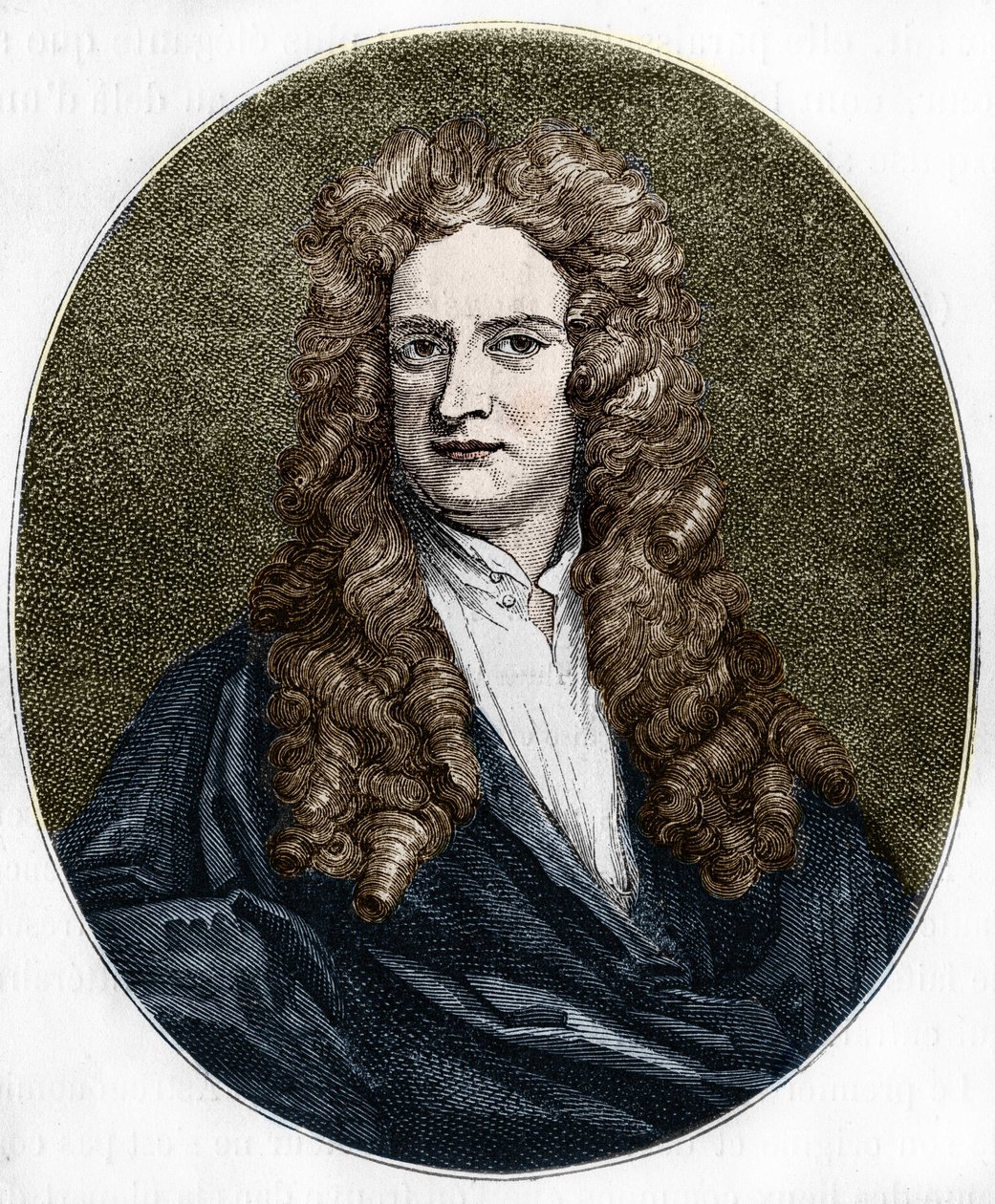 Portræt af Isaac Newton (1642-1727) engelsk fysiker. af Unknown artist