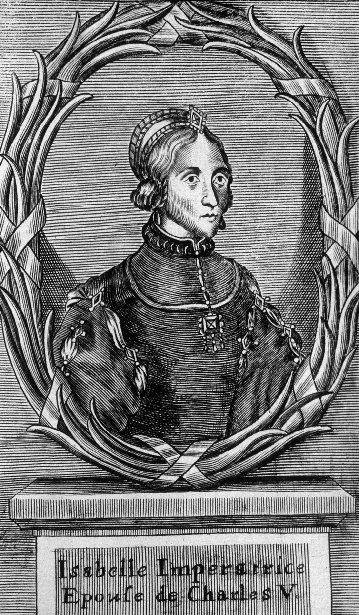 Portræt af Isabelle, imperator og kone til Charles V - n.d. af Unknown artist