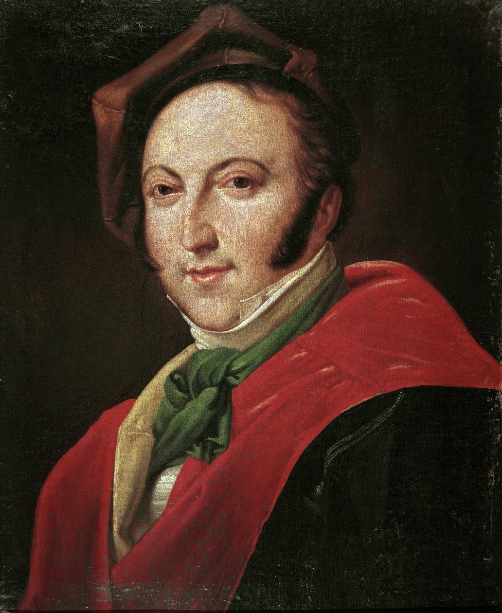 Portræt af den italienske komponist Gioacchino Rossini (olie på lærred af Unknown artist