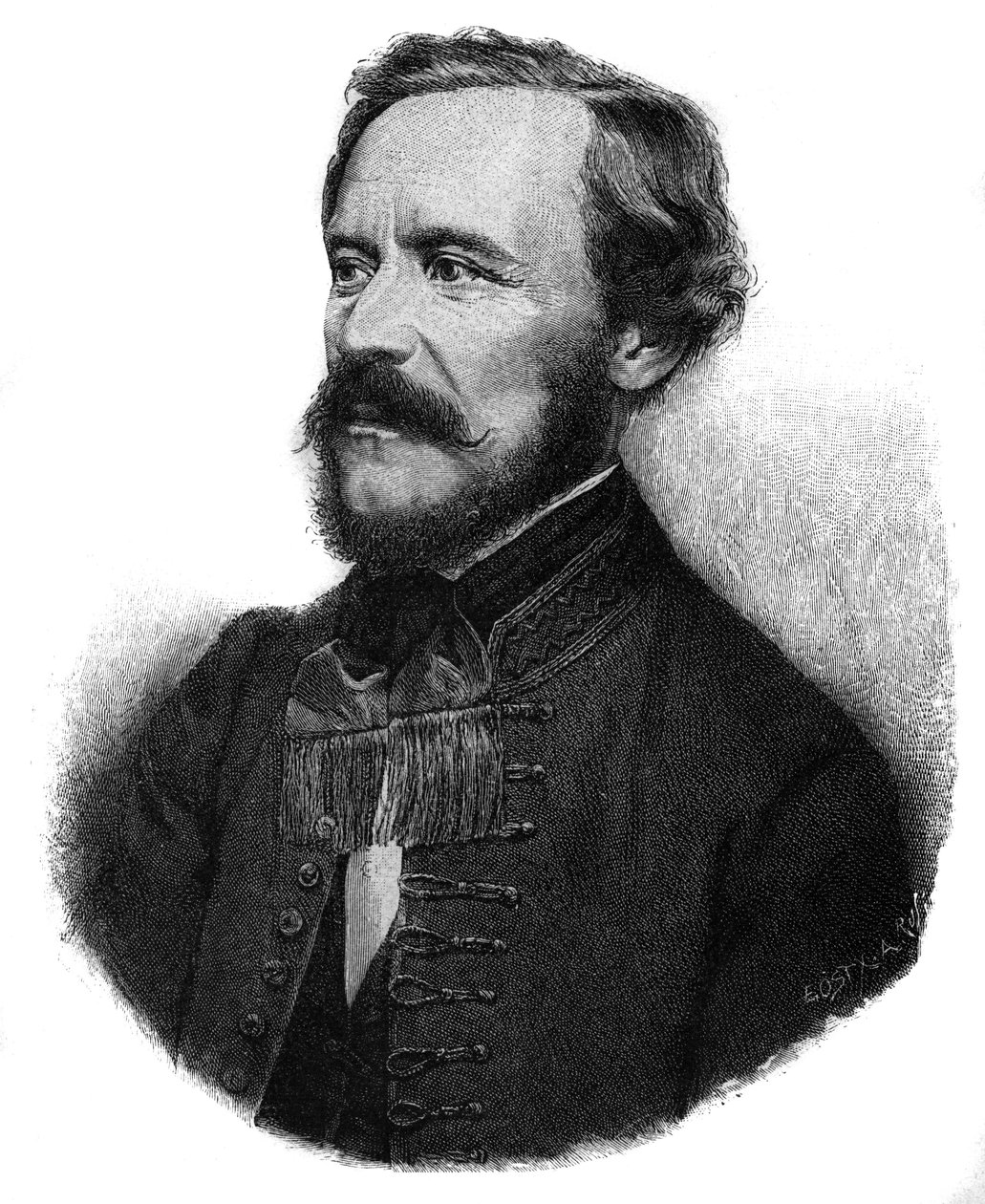 Portræt af JOSEPH Baron EOTVOS, ungarsk forfatter og statsmand - portræt af Jozsef Eotvos, Baron de Vasarosnameny (1813-1871), ungarsk statsmand og forfatter. af Unknown artist