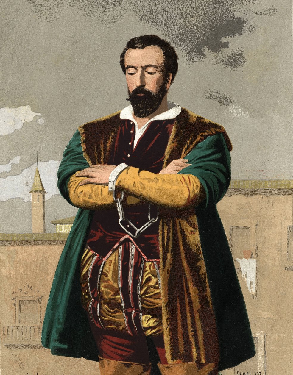 Portræt af JOHN OF THE PADDLE af Unknown artist