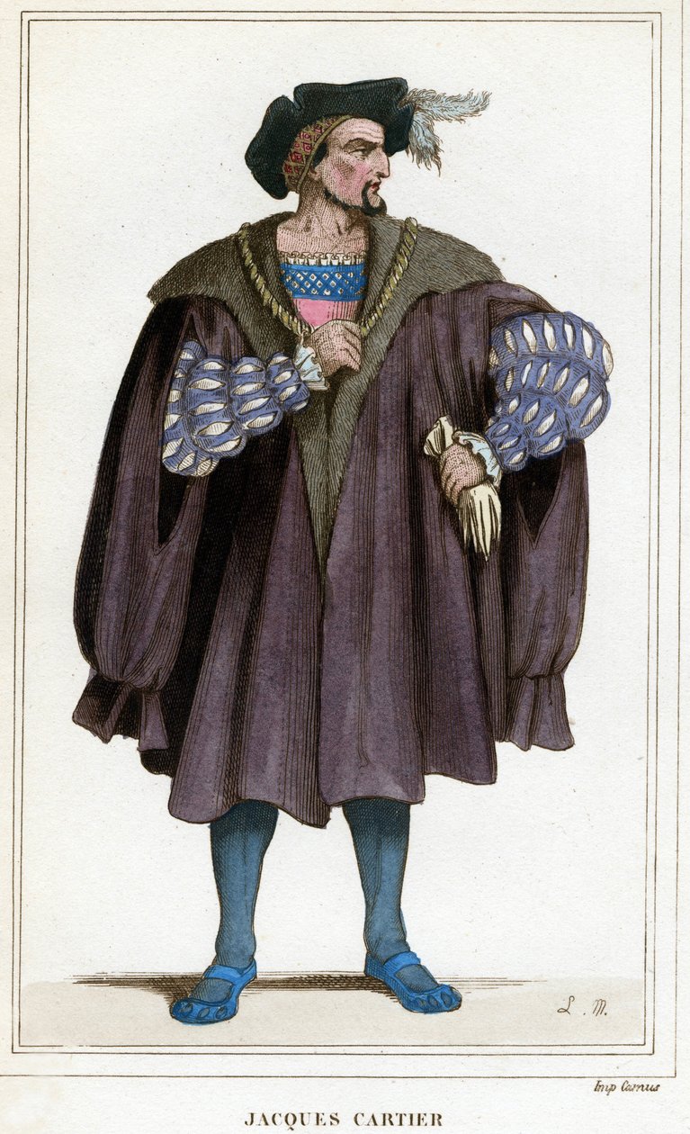 Portræt af Jacques Cartier (1491 - 1557). af Unknown artist