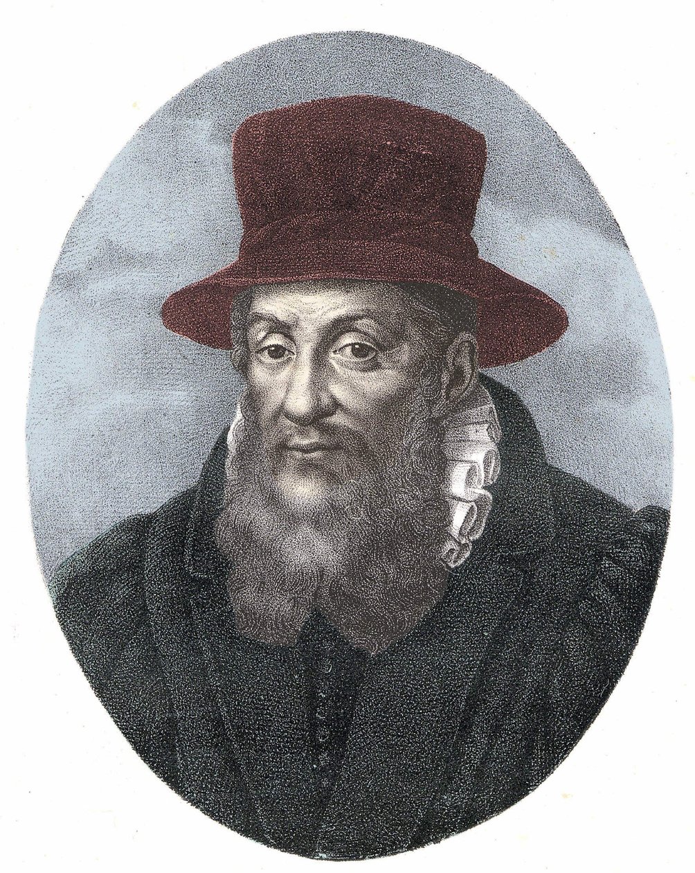 Portræt af Jacques Cujas (1520 - 1590) fransk juriskonsulent af Unknown artist