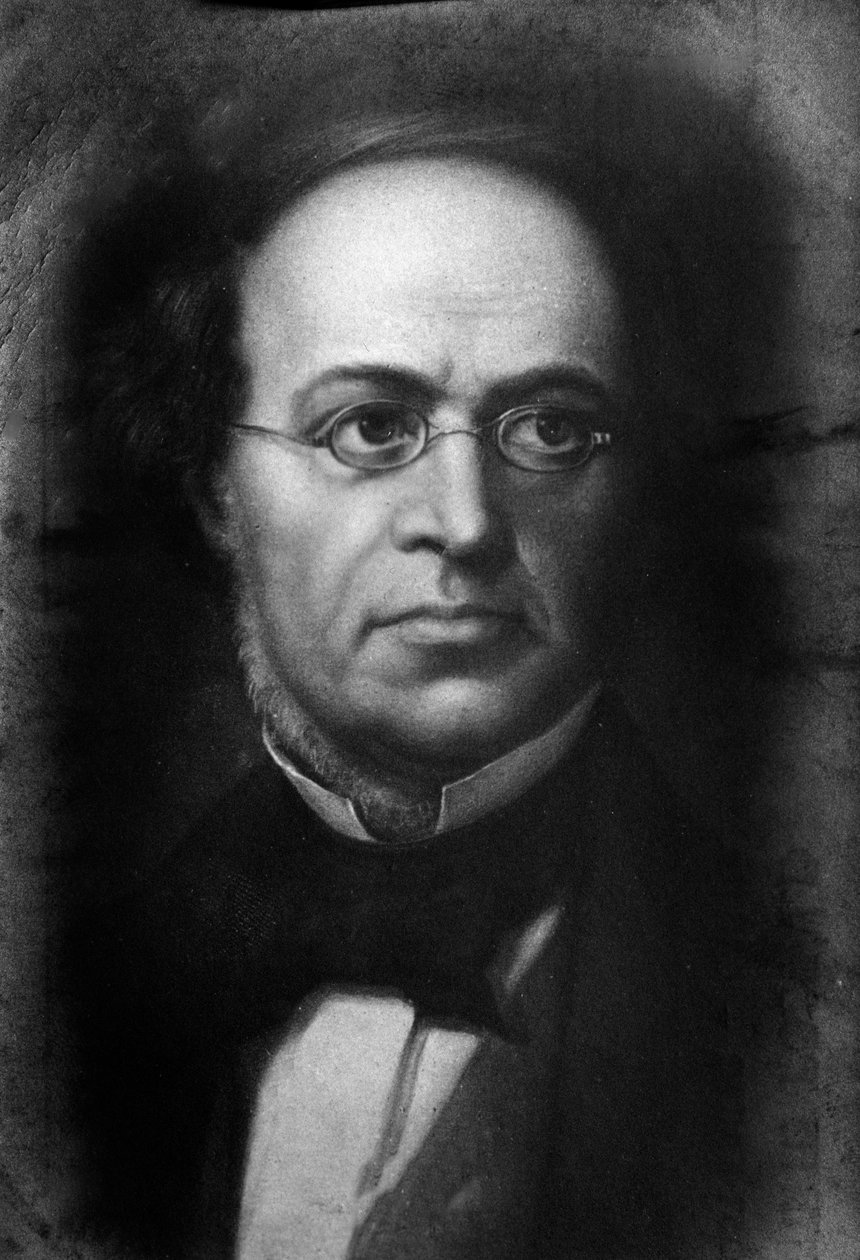 Portræt af Jacques Halevy (gravering) af Unknown artist