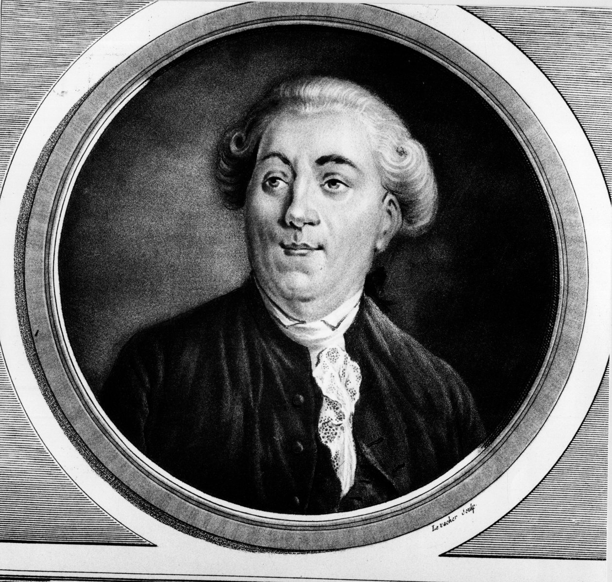Portræt af Jacques Necker (1732-1804), fransk statsminister. Indgravering i "" Komplet samling af historiske malerier fra den franske revolution, i tre bind.""" 1804. af Unknown artist