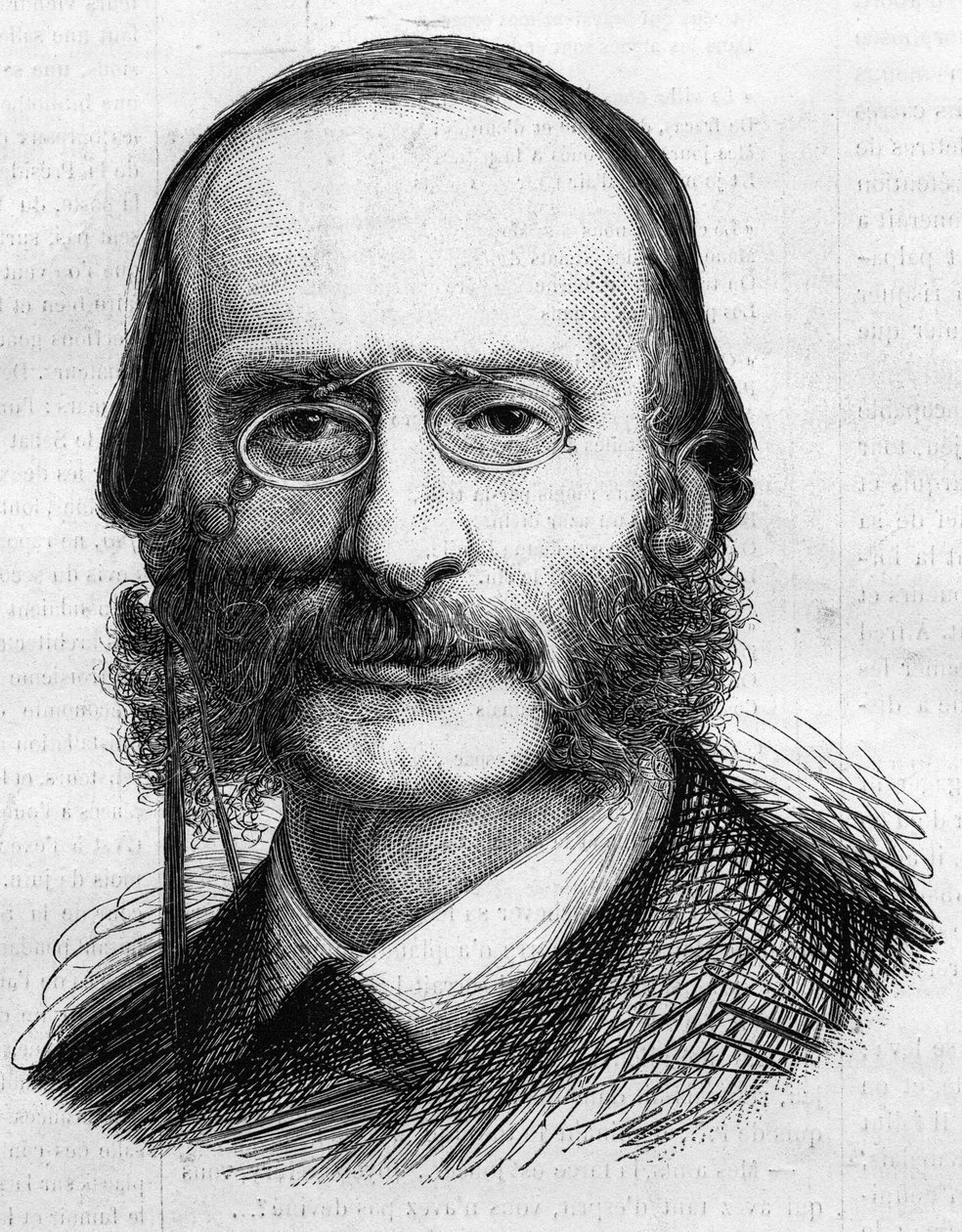 Portræt af Jacques Offenbach af Unknown artist