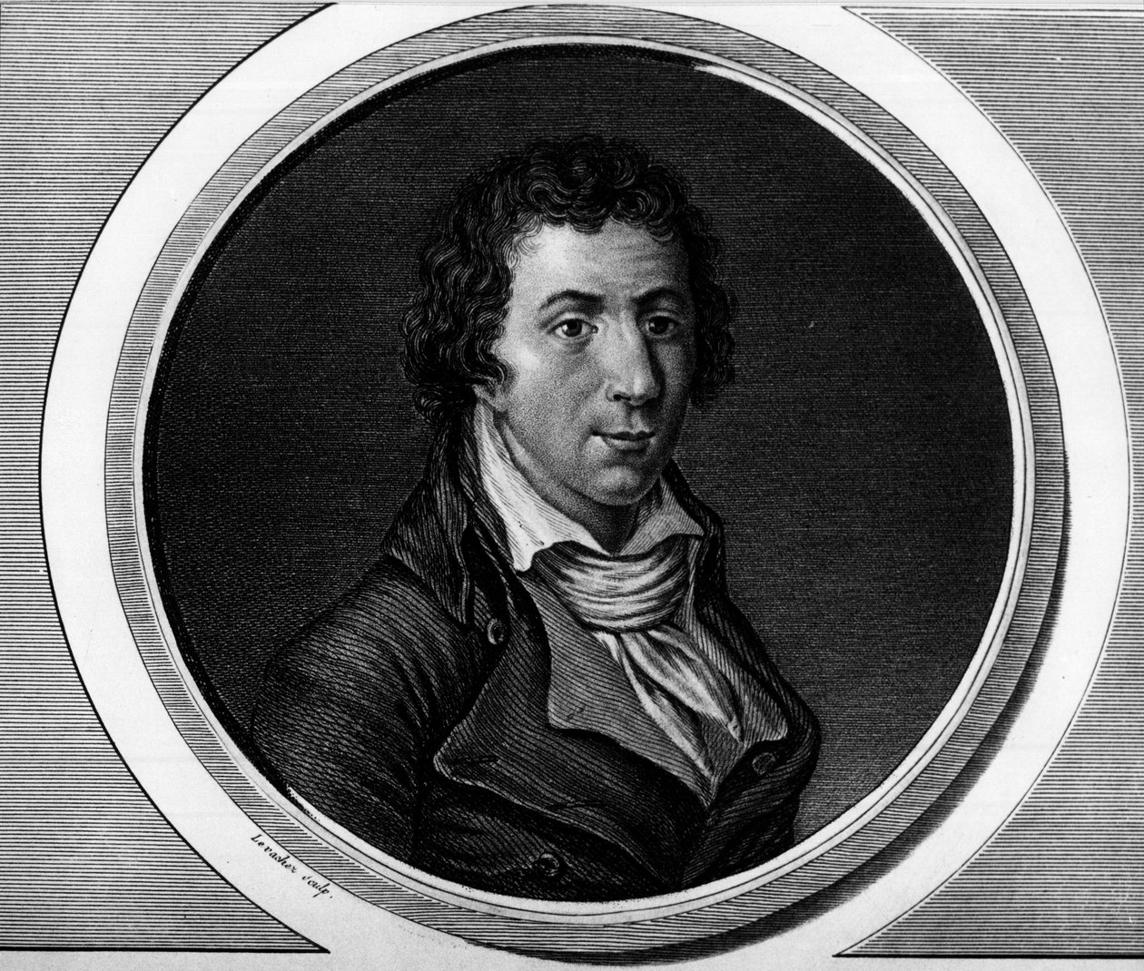 Portræt af Jacques Pierre Brissot dit Brissot de Warville (1754-1793), deputeret for Nationalkonventet. Indgravering i "" Komplet samling af historiske malerier fra den franske revolution, i tre bind.""" 1804. af Unknown artist