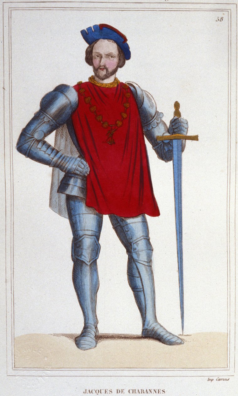 Portræt af Jacques de Chabannes Lord of LA PALICE. Marskal af Frankrig 1470-1525. af Unknown artist