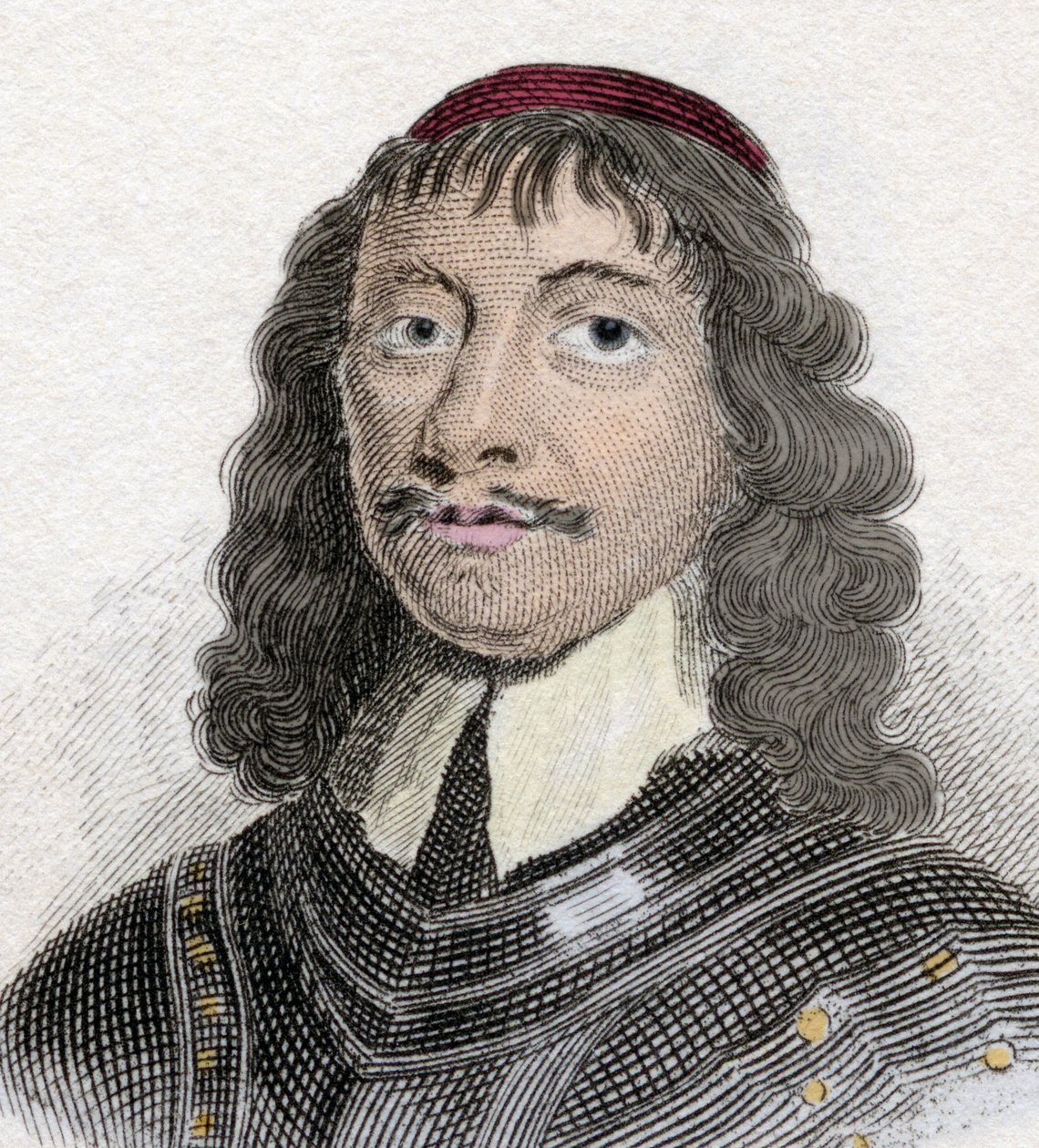 Portræt af James Graham (1612-1650) 5. jarl og 1. markis af Montrose, skotsk adel og militær. af Unknown artist