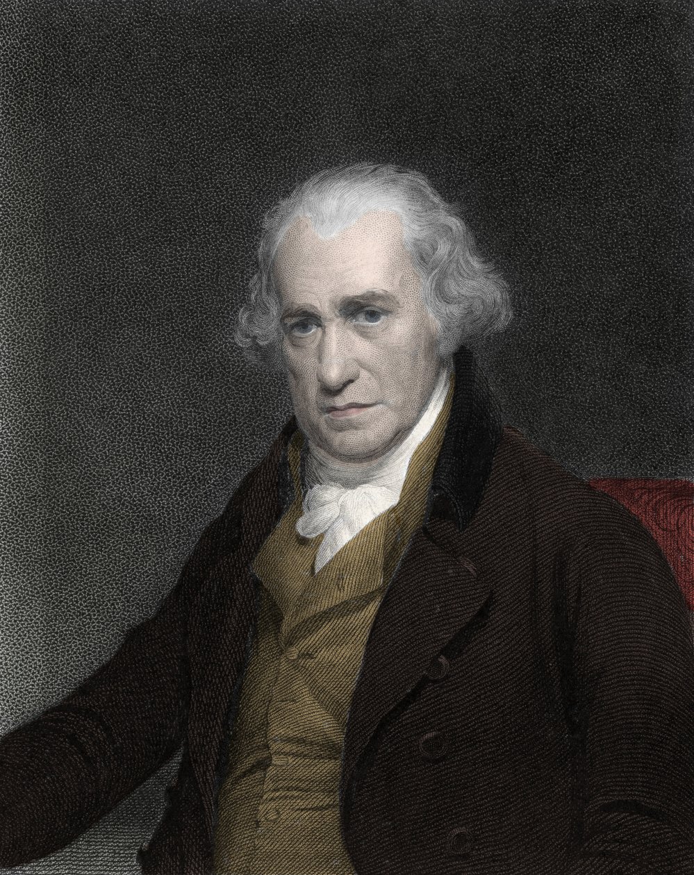 Portræt af James Watt (1736-1819), skotsk opfinder og mekaniker - James Watt, skotsk ingeniør af Unknown artist