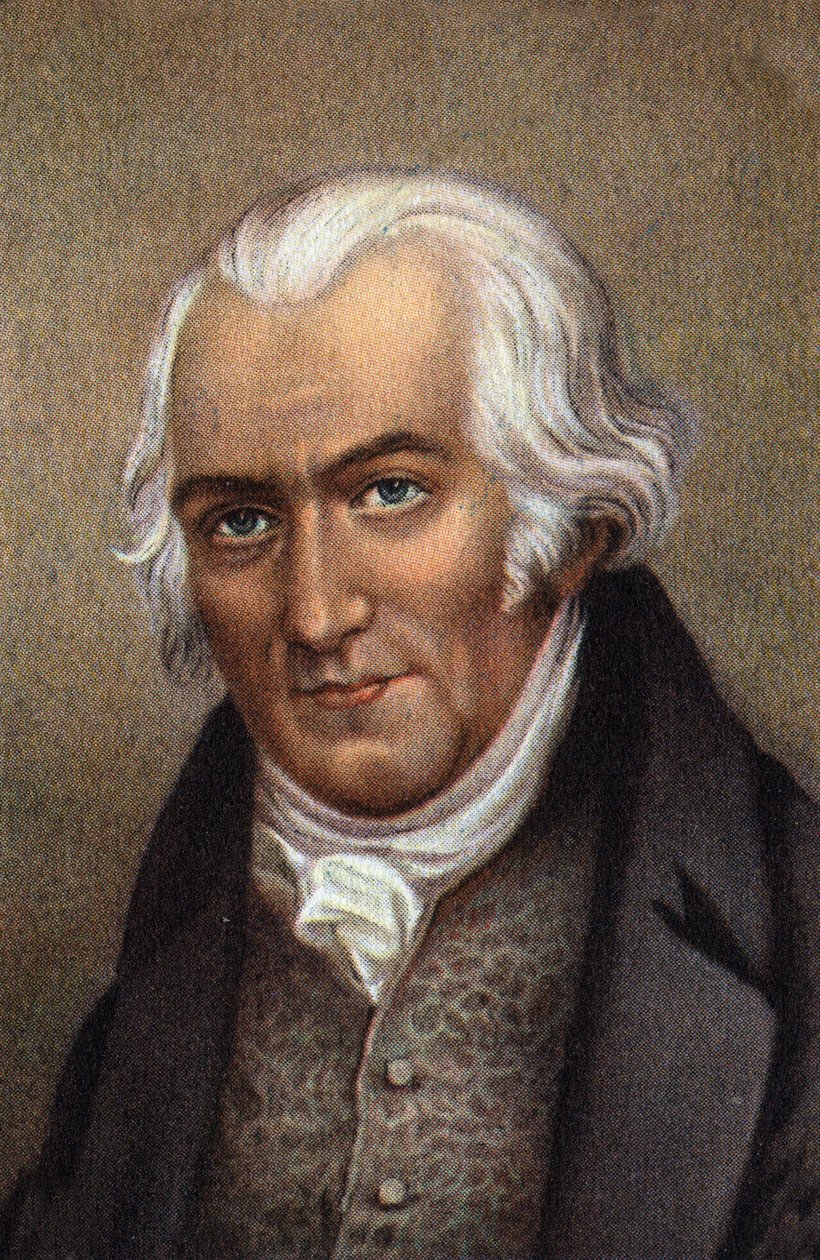 Portræt af James Watt, skotsk ingeniør. af Unknown Artist