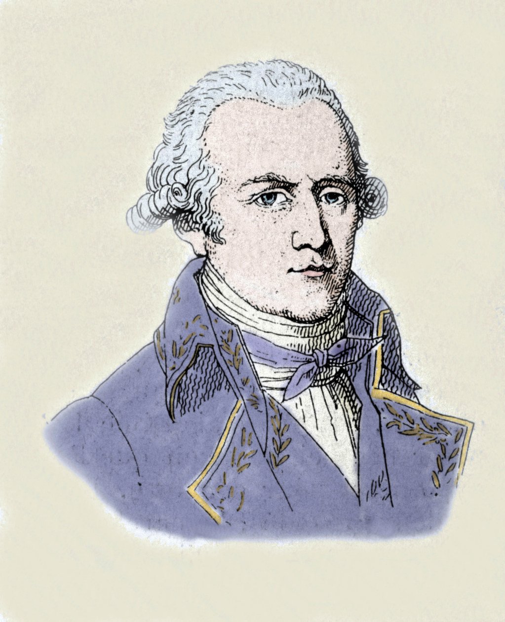 Portræt af Jean-Baptiste (Jean Baptiste) Lamarck (1744-1829). af Unknown artist