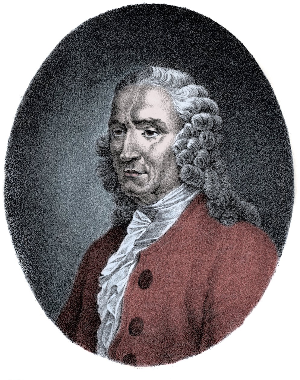 Portræt af Jean-Philippe (Jean Philippe) Rameau (1683-1764), fransk komponist. af Unknown artist