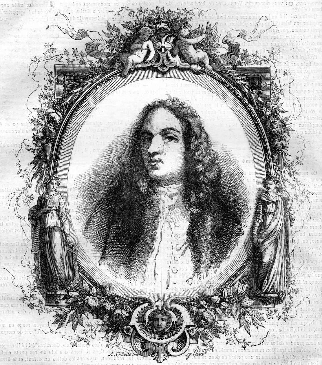 Portræt af Jean Antoine Watteau (1684-1721), fransk maler. af Unknown artist
