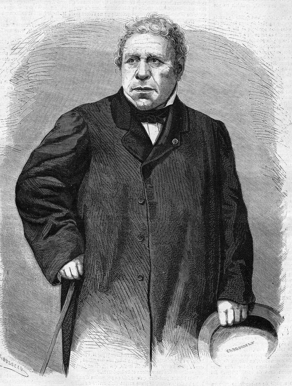 Portræt af Jean Auguste Dominique Ingres (1780-1867). fransk maler. af Unknown artist