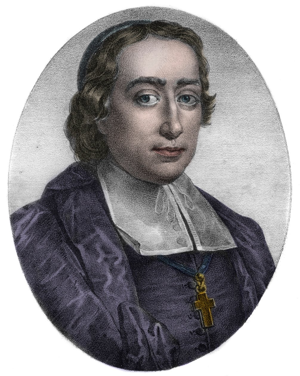 Portræt af Jean Baptiste (Jean-Baptiste) Massillon (1663-1742), fransk katolsk biskop og prædikant, biskop af Clermont - Portræt af den franske prædikant og kirkemand Jean Baptiste (Jean-Baptiste) Massillon (1663-1742) af Unknown artist