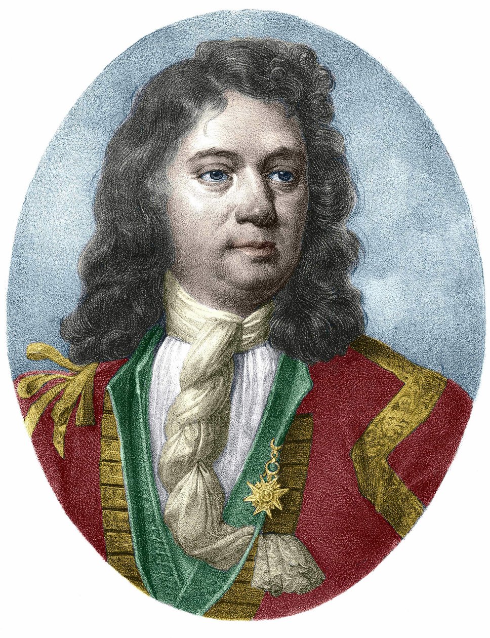 Portræt af Jean Bart (1650 - 1702), fransk kaper. af Unknown artist