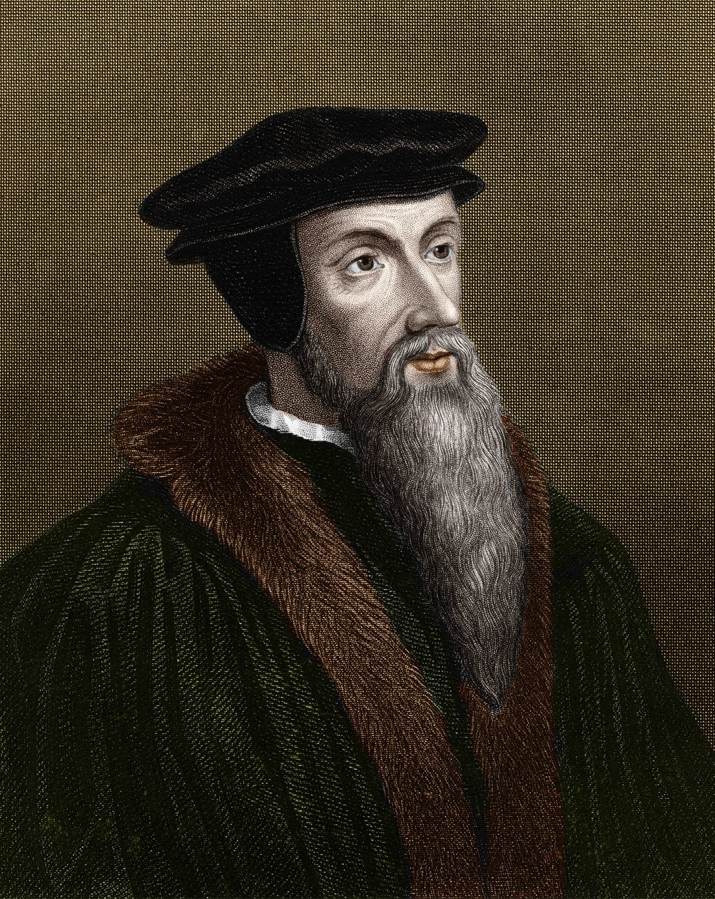 Portræt af Jean Calvin (1509-1564), fransk religiøs reformator og forfatter. af Unknown artist