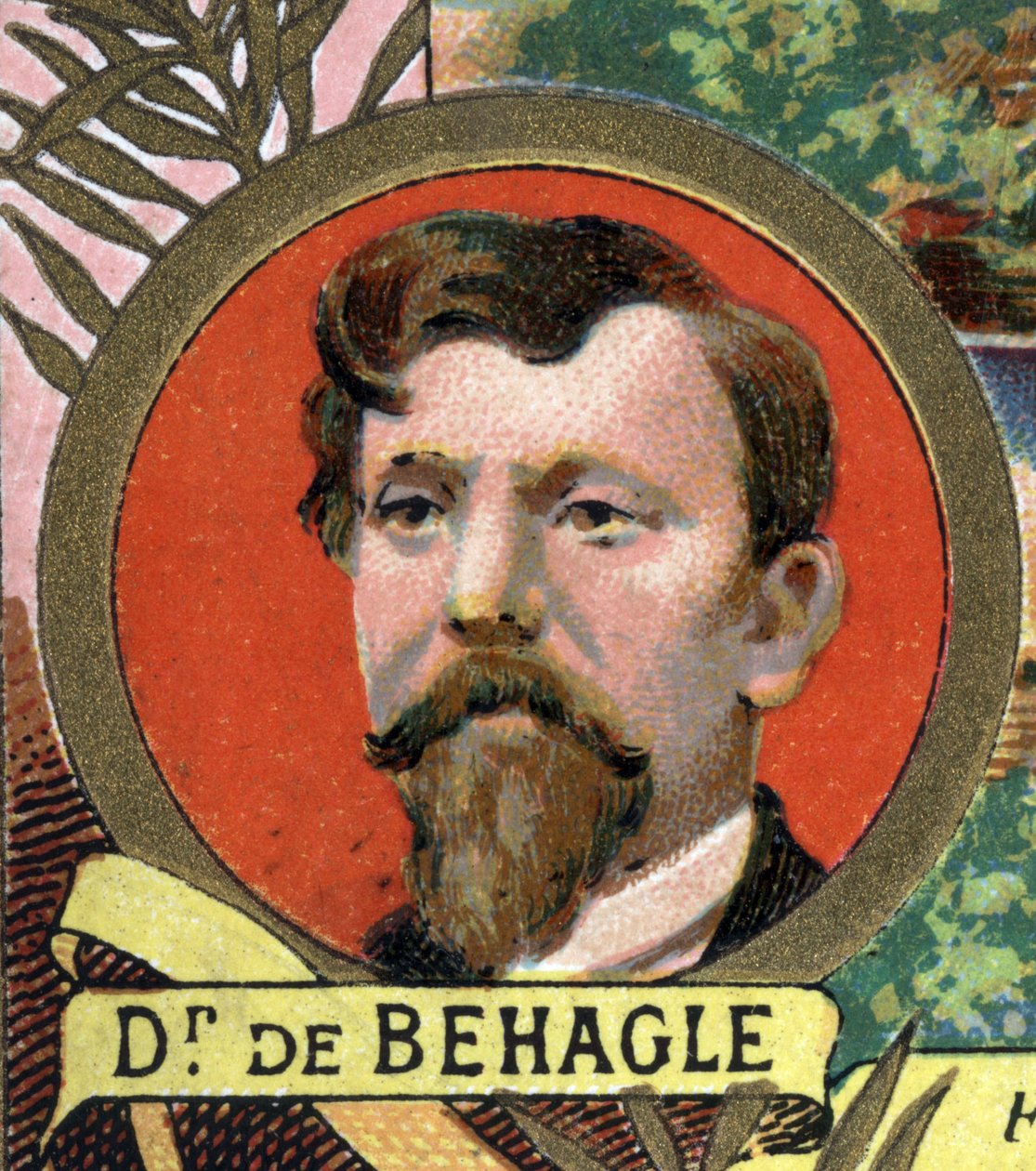 Portræt af Jean Ferdinand af Behagle opdagelsesrejsende fra det 19. århundrede. af Unknown artist