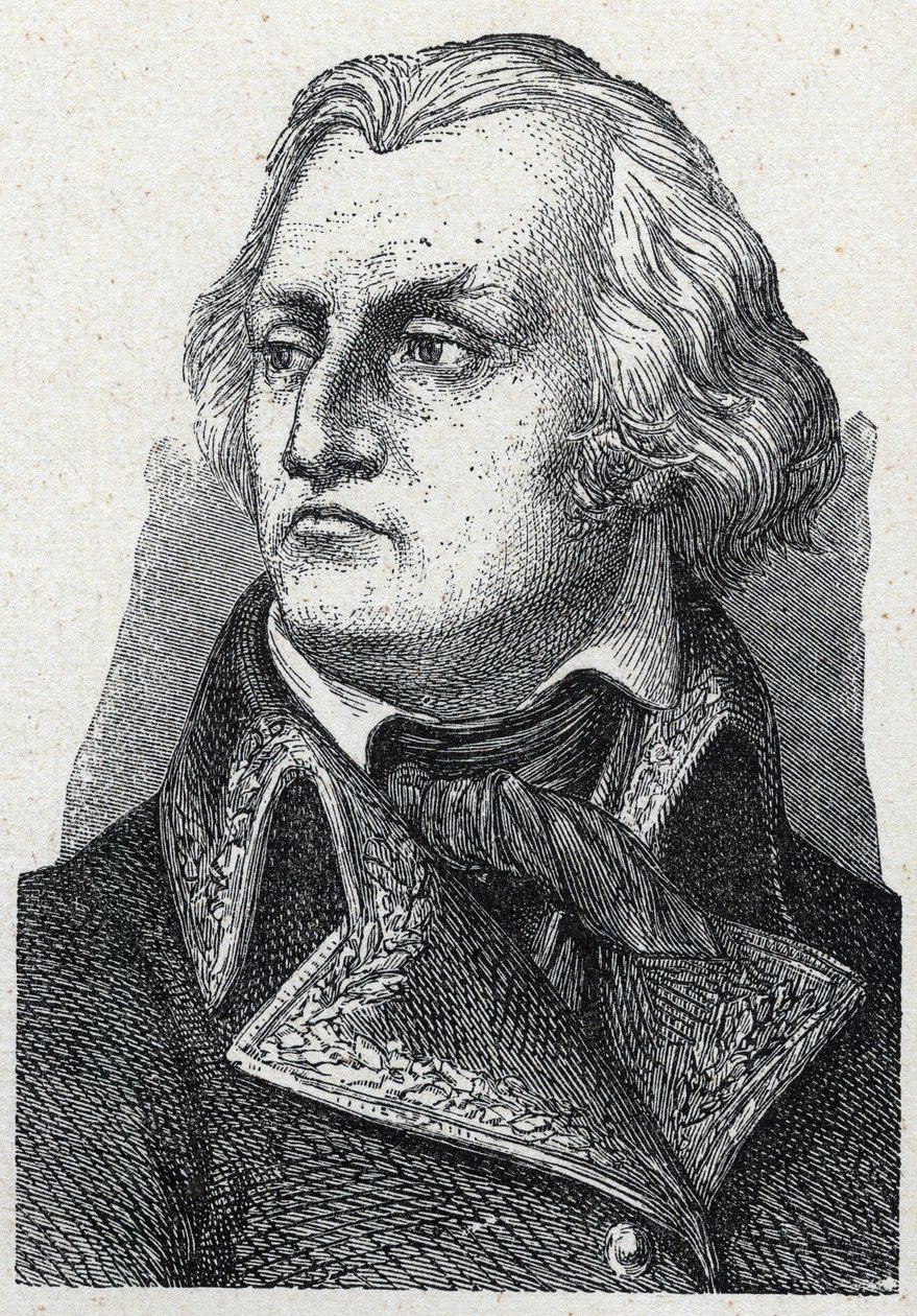Portræt af Jean Francois (Jean-Francois) Berruyer (1737-1804), fransk general fra den franske revolution. af Unknown artist