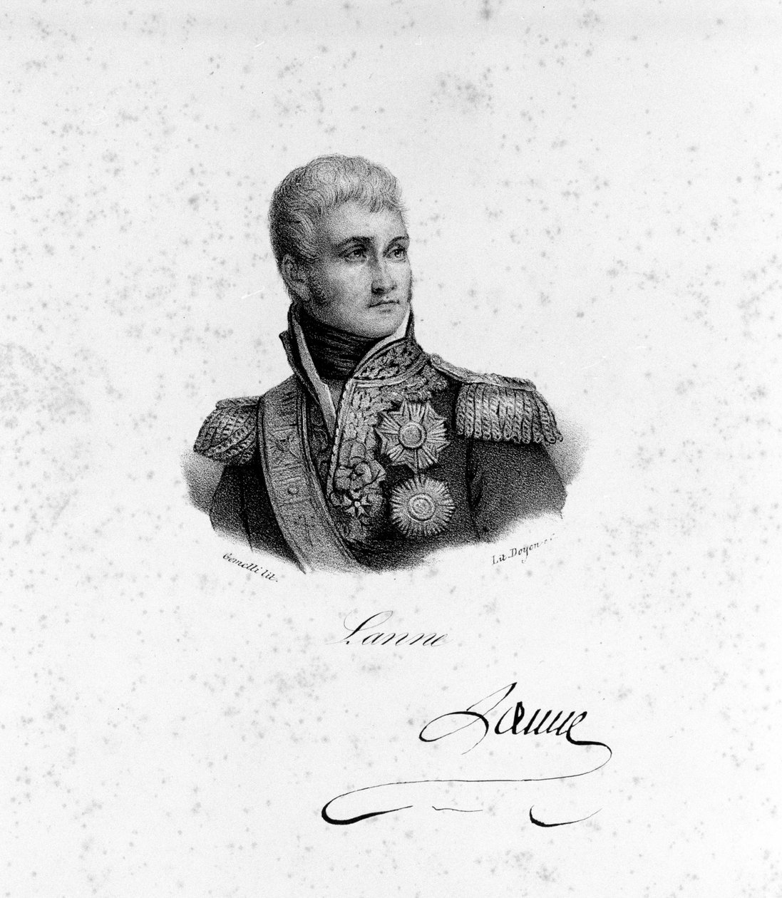 Portræt af Jean Lannes (1769 - 1809), hertug af Montebello, fransk marskal af Unknown artist