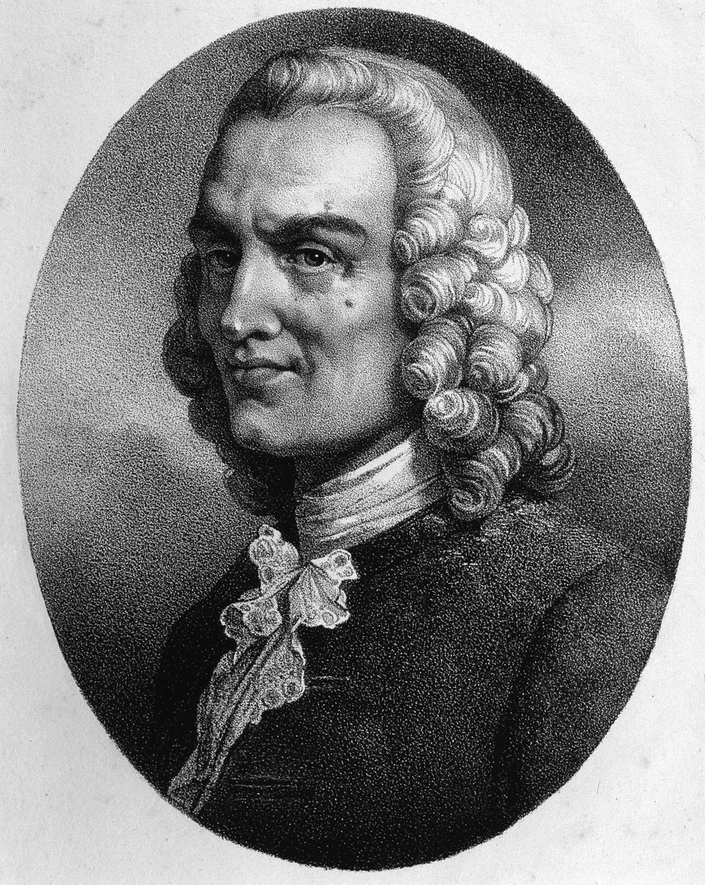 Portræt af Jean-Philippe (Jean-Philippe) Rameau (1683-1764) af Unknown artist