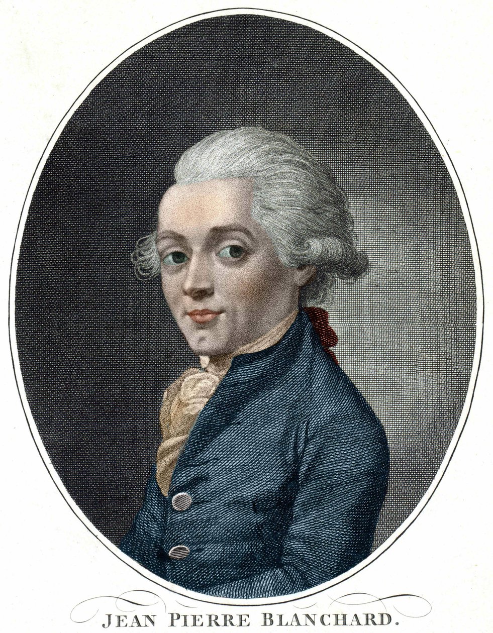 Portræt af Jean Pierre Blanchard (1709 - 1853), fransk aeronautisk af Unknown artist