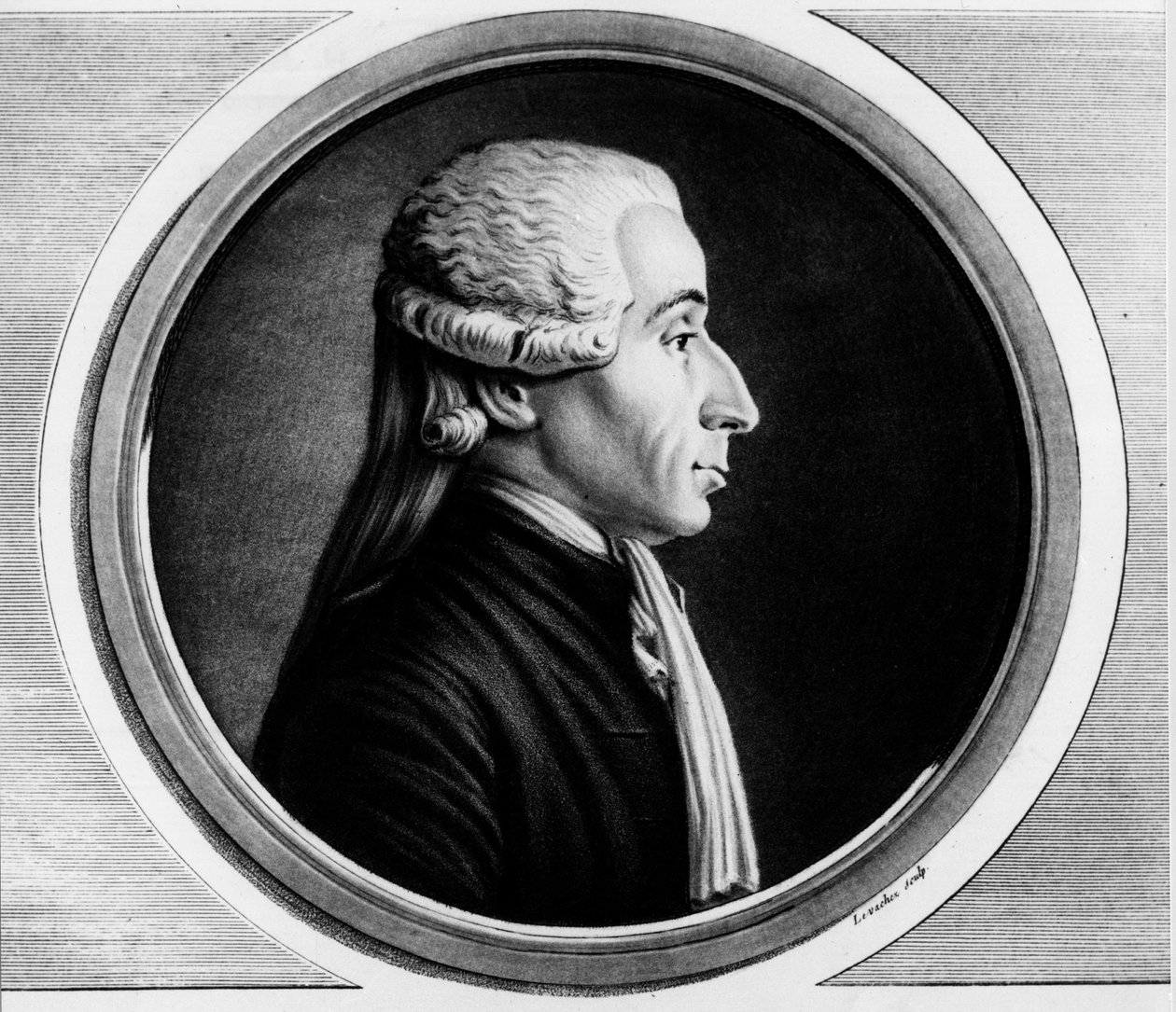 Portræt af Jean Sylvain Bailly (1736 - 1793), deputeret i staterne Generaux. Indgravering i "" Komplet samling af historiske malerier fra den franske revolution, i tre bind.""" 1804. af Unknown artist