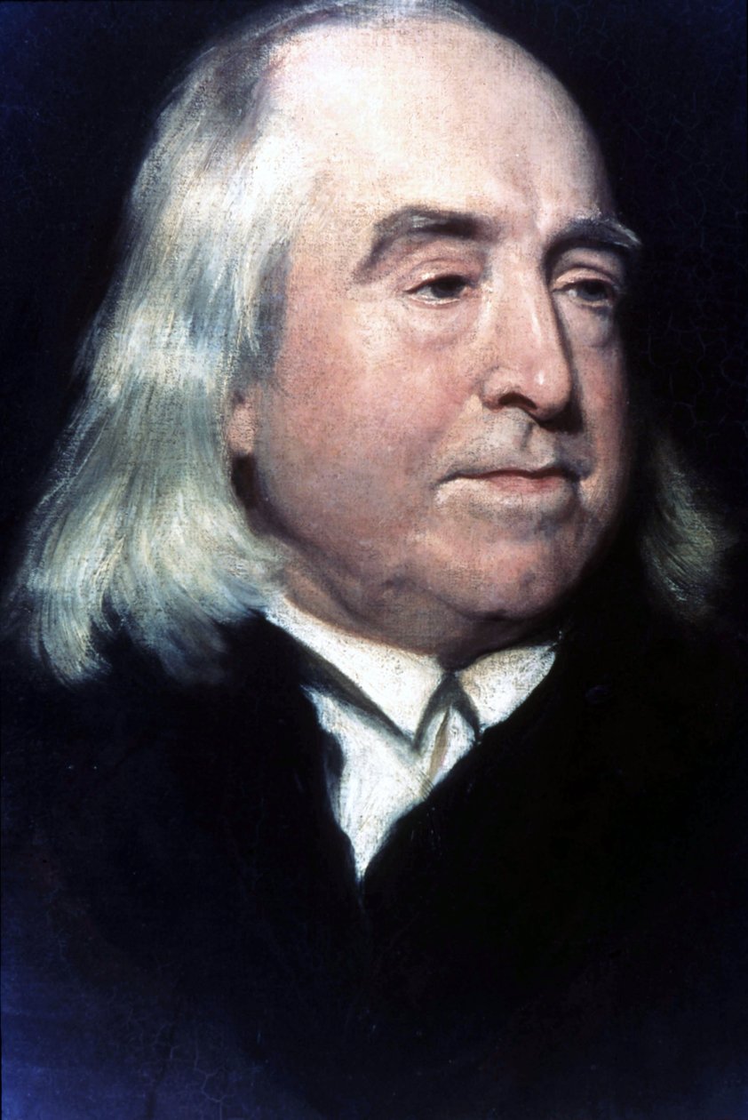 Portræt af Jeremy Bentham (1748-1832), britisk filosof og juriskonsulent. af Unknown artist