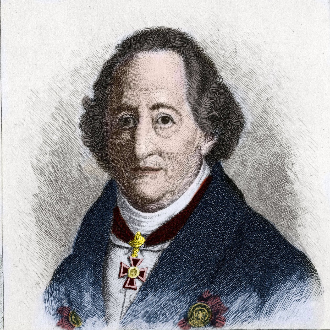 Portræt af Johann Wolfgang Goethe (1749 - 1832), tysk forfatter af Unknown artist