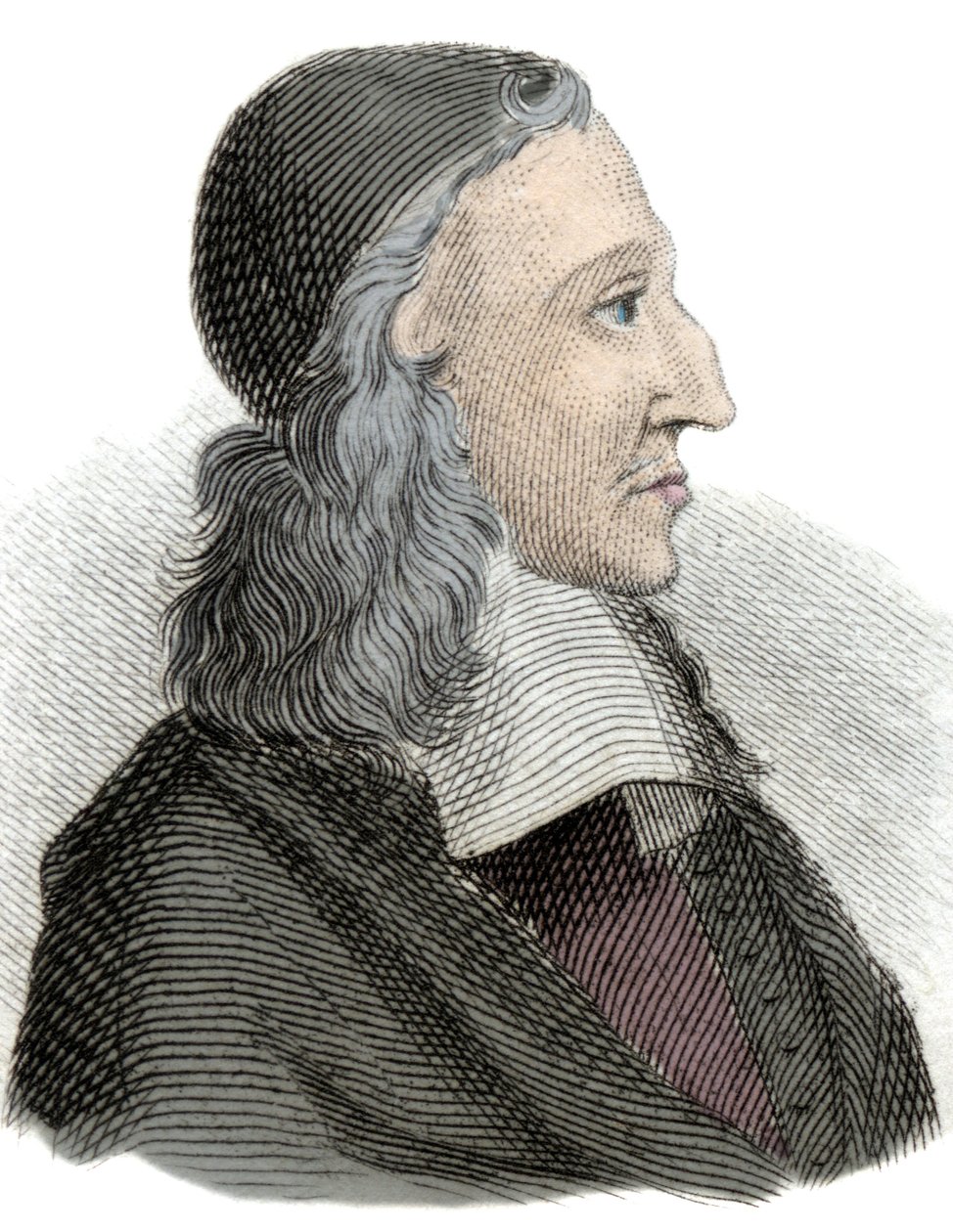 Portræt af Johan de Witt (Jean de Witt) (1625-1672) hollandsk politiker, økonom og matematiker Gravering fra det 19. århundrede. af Unknown artist
