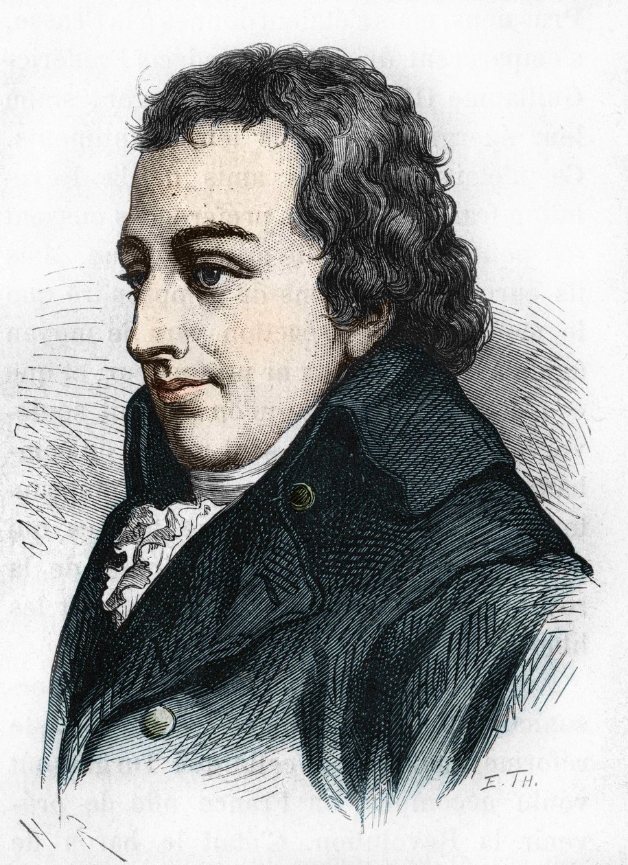 Portræt af Johann Gottlieb Fichte. tysk filosof (1762 til 1814). af Unknown artist