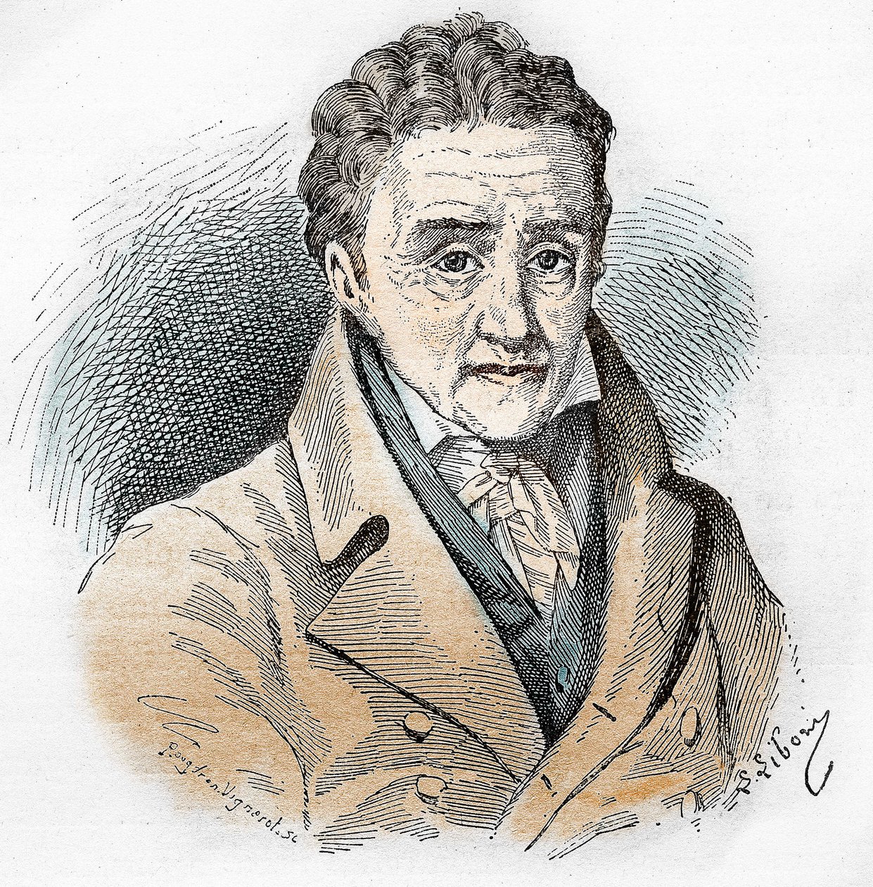 Portræt af Johann Heinrich Pestalozzi (1746 - 1827), schweizisk pædagog og pædagog. af Unknown artist