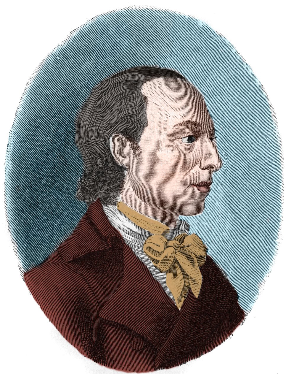 Portræt af Johann Heinrich Voss (Jean Henri Voss af Unknown artist