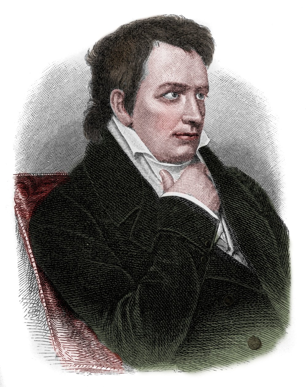 Portræt af Johann Ludwig Tieck (1773-1853), tysk digter, oversætter, forlægger, romanforfatter og kritiker af den romantiske bevægelse. af Unknown artist