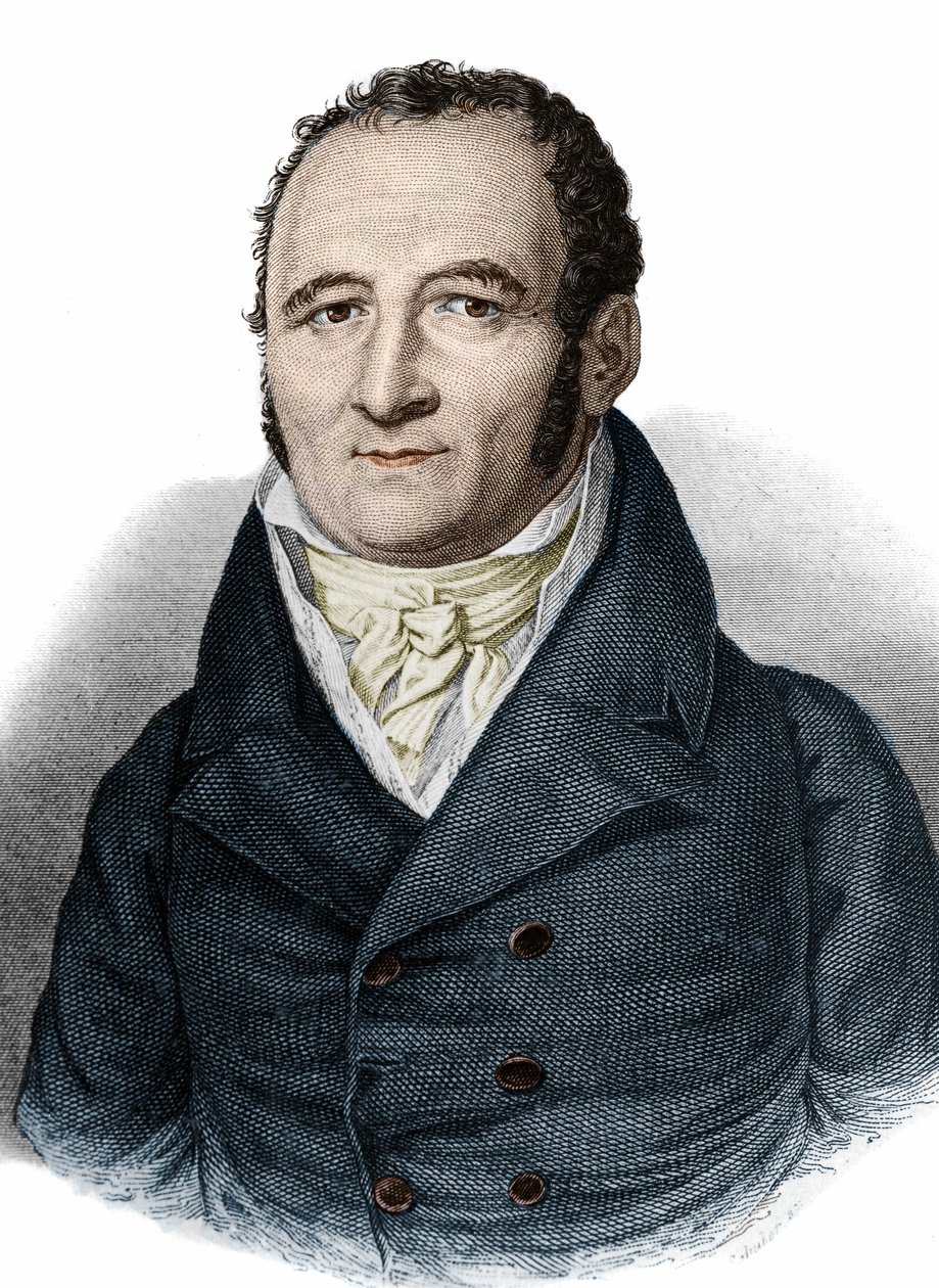 Portræt af Johann Peter Hebel (1760-1826) tysk forfatter. af Unknown artist