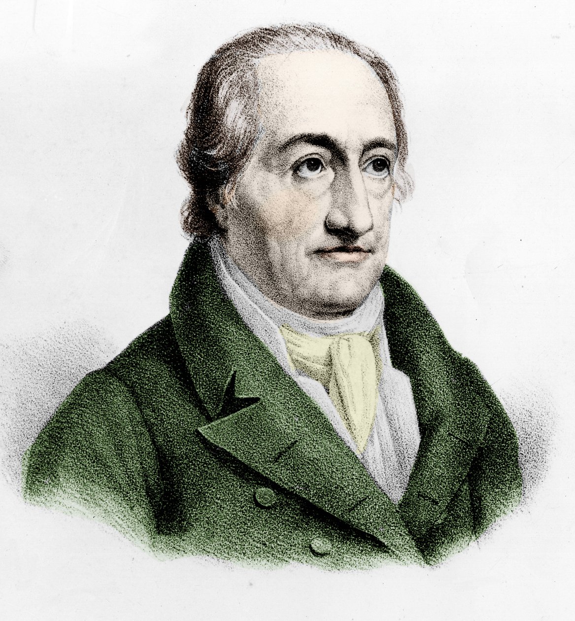Portræt af Johann Wolfgang von Goethe (1749 - 1832). af Unknown artist