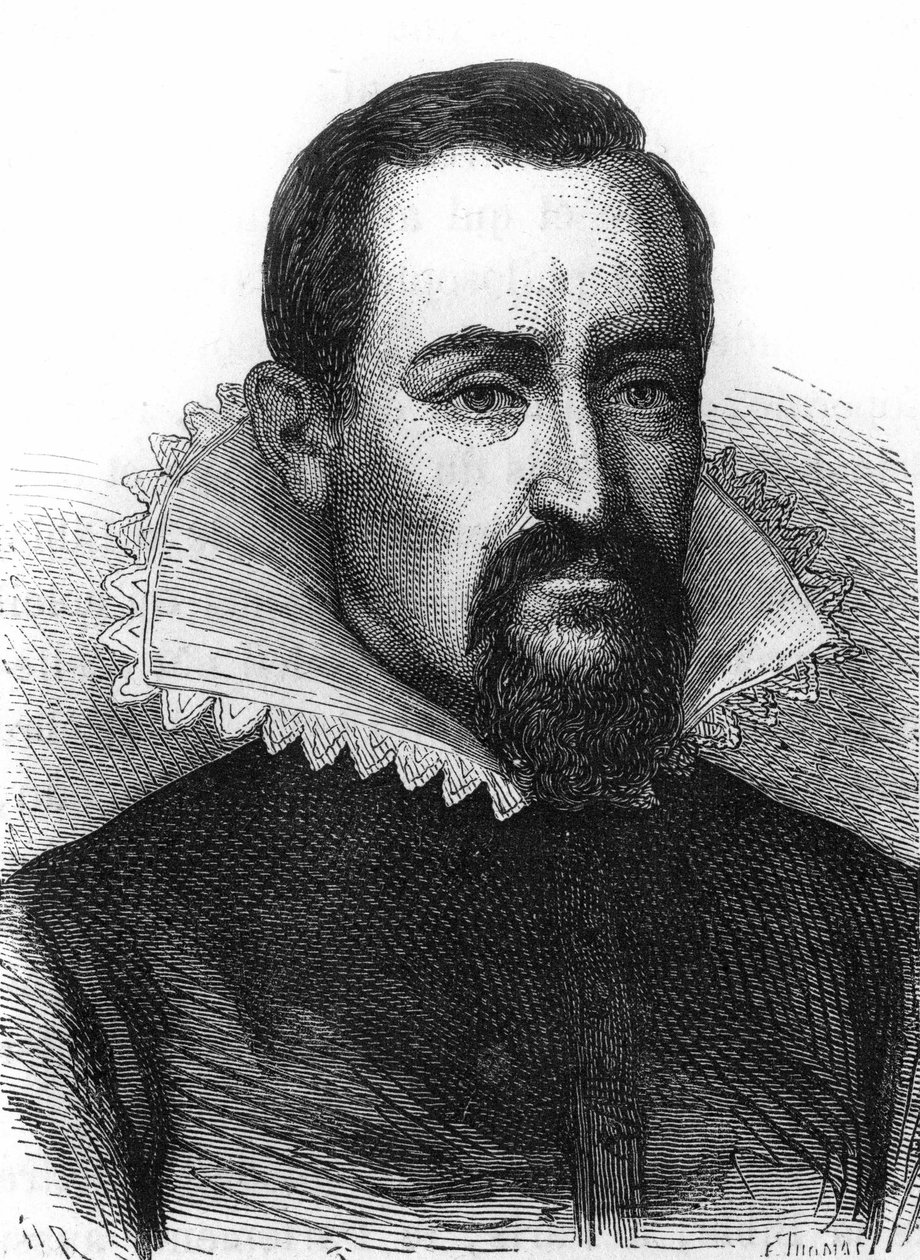 Portræt af Johannes Kepler (Keppler), astronom (1571 - 1630) af Unknown artist