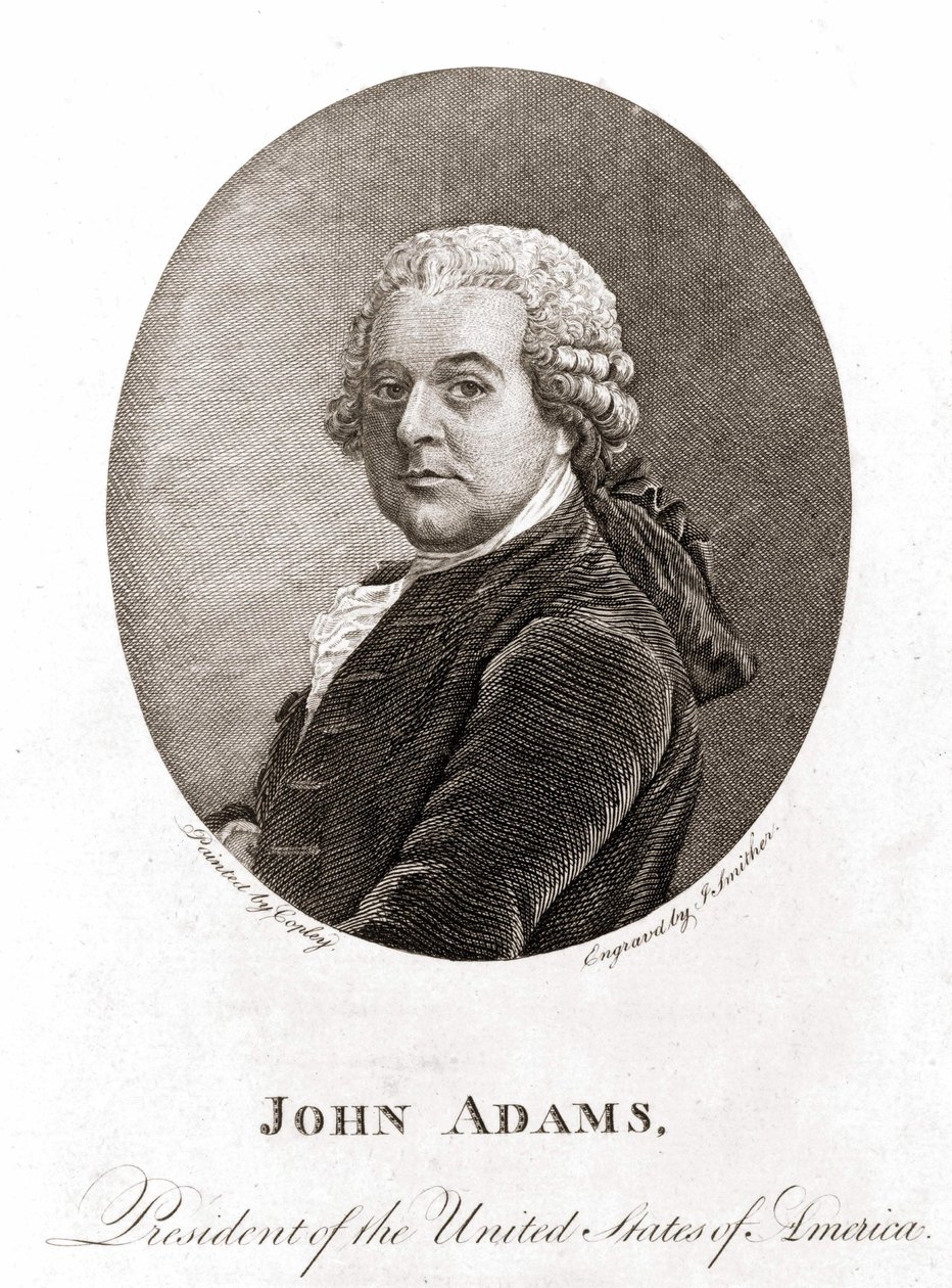 Portræt af John Adams (1735 - 1826), USA