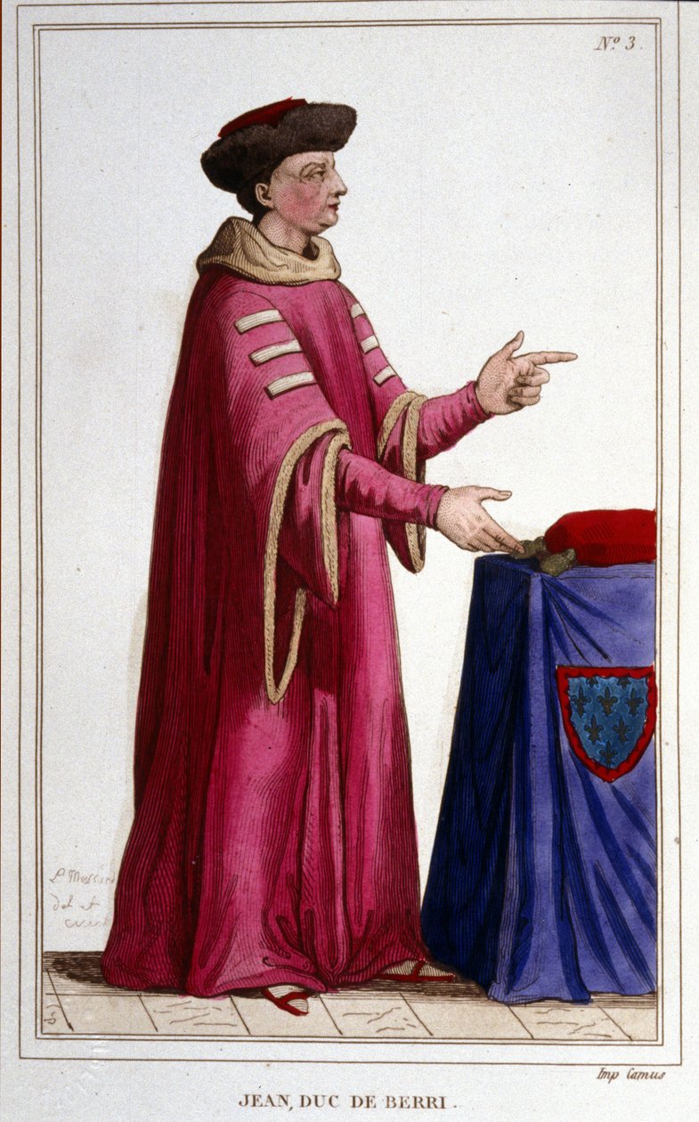 Portræt af John, hertug af Berri (1340 - 1416). af Unknown artist