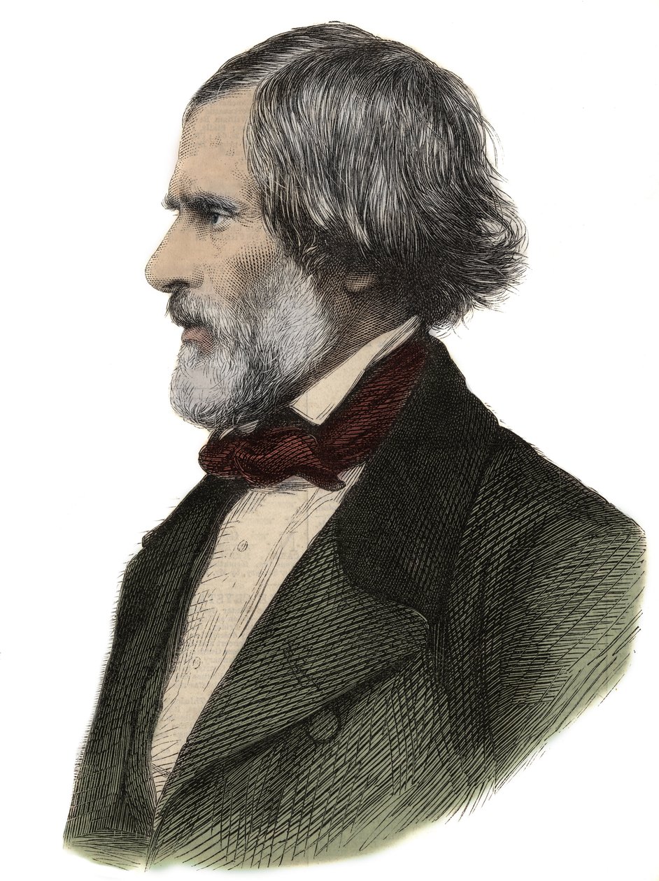 Portræt af John Gibson (1790-1866), engelsk billedhugger - John Gibson, britisk billedhugger af Unknown artist