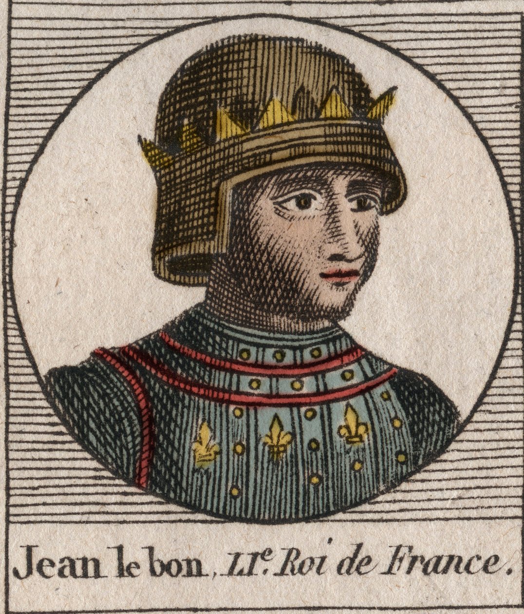 Portræt af Johannes II den Gode (1319-1364), konge af Frankrig - Portræt af Johannes II, 