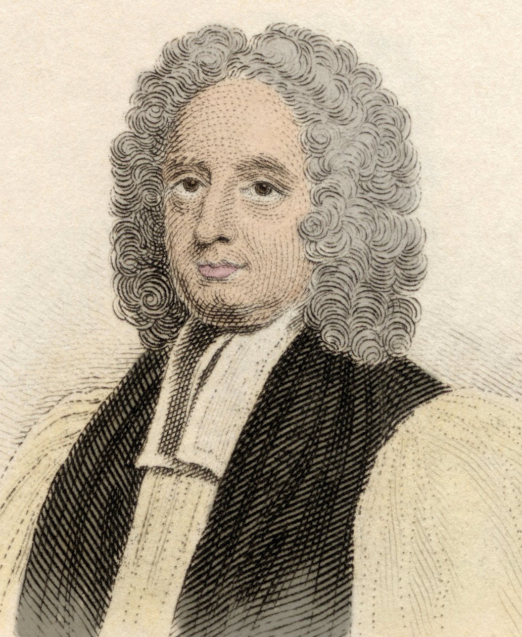 Portræt af John Potter (ca. 1674-1747), engelsk gejstlig og arkaisk af Cantorbery. Indgravering af det 19. århundrede. af Unknown artist
